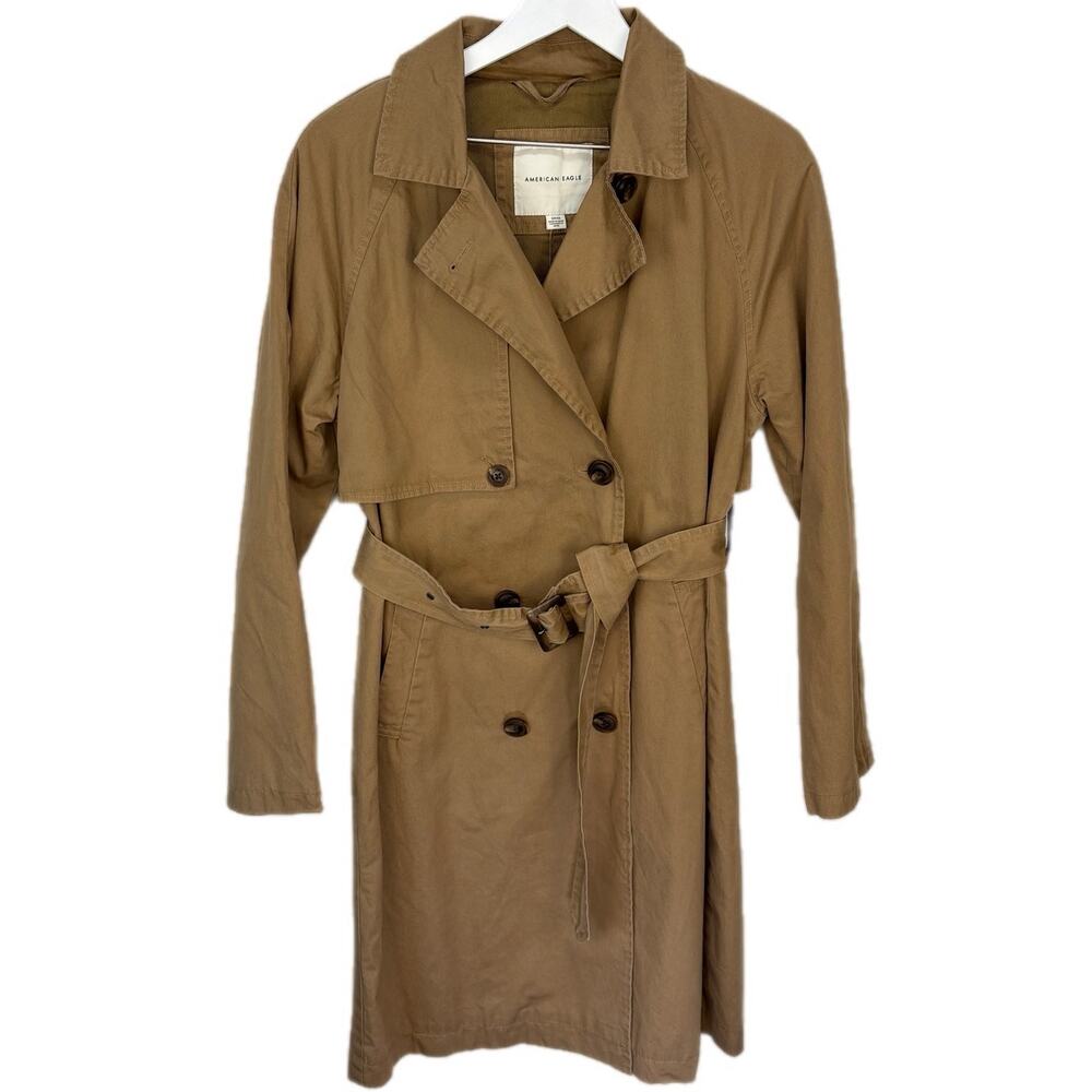 American Eagle British Khaki Trench Coat NWT - Women's Size S